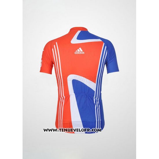 2012 Maillot Ciclismo Sky Champion Regno Unito Orange et Bleu Manches Courtes et Cuissard